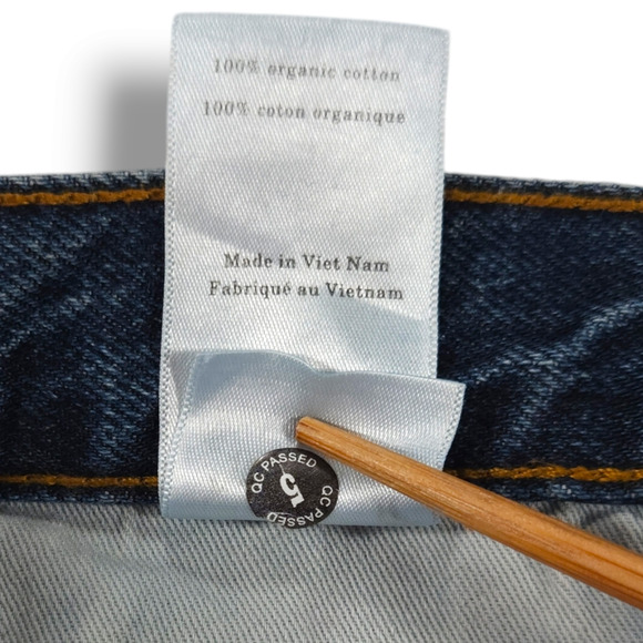 NWOT Everlane The 90s Cheeky Button Fly Straight Leg Ankle Jean Sz. 23x26 Abyss - Picture 7 of 11